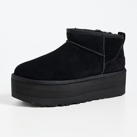 NEW UGG Classic Ultra Mini Black Platform Size 7 - Picture 10 of 13